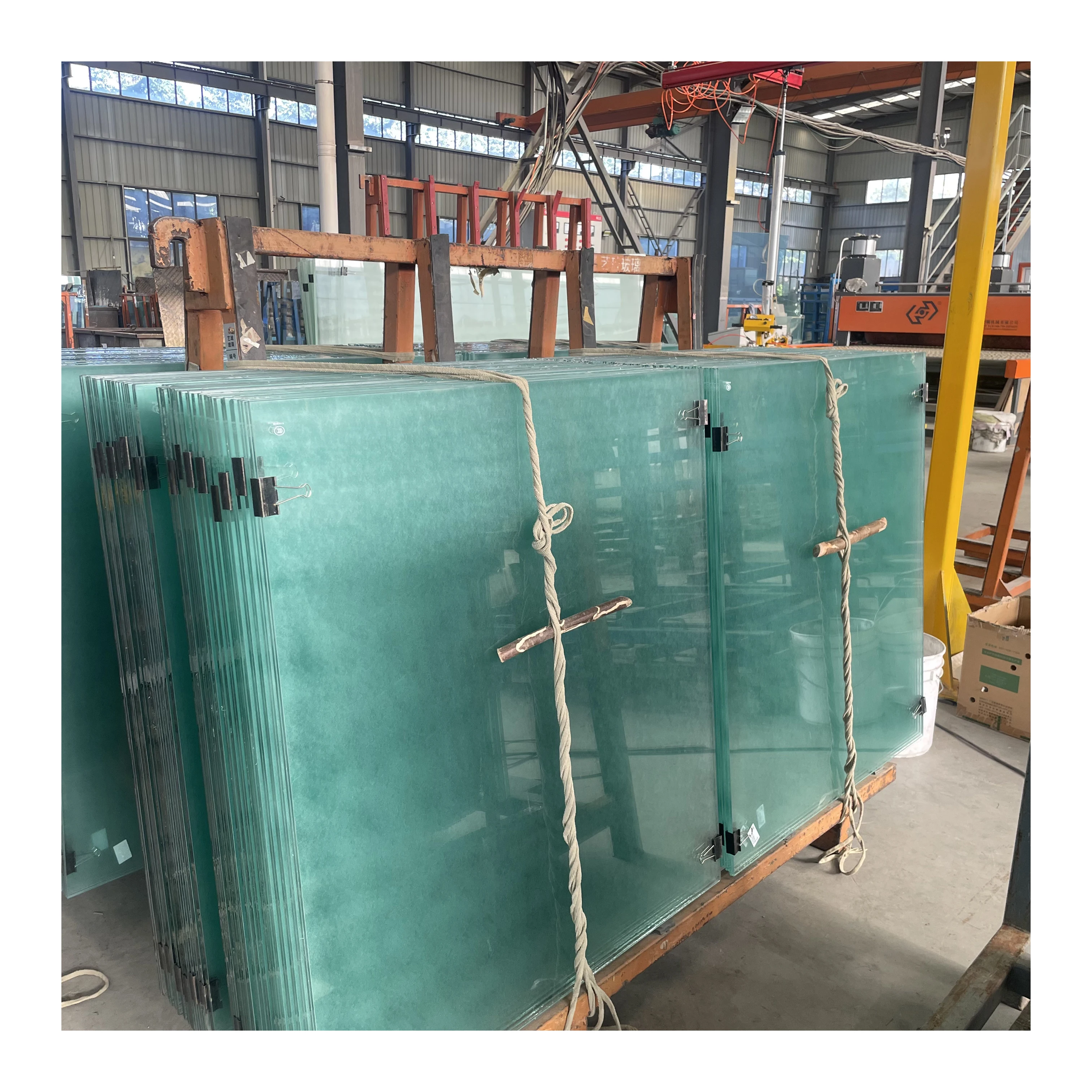 6.38mm 10.38mm tempered laminated glass price per m2 1.52 clear pvb laminated glass