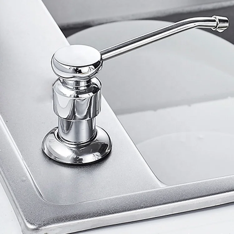 stainless steel bottle manual hand pump kitchen touchless liquid soap dispenser