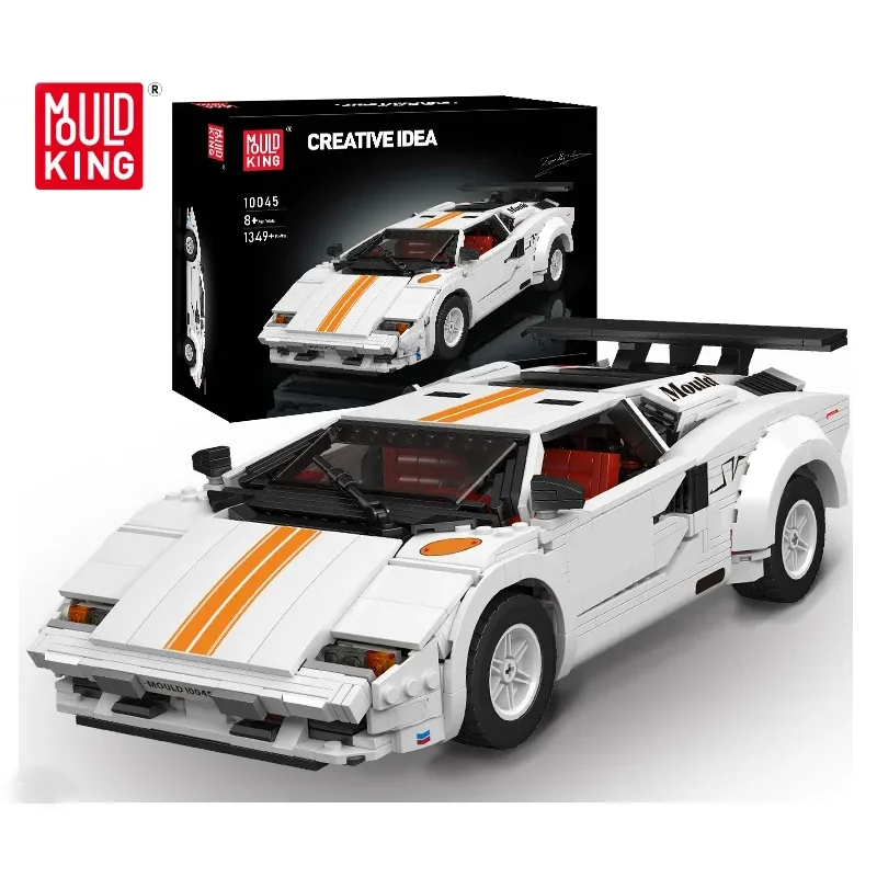 Mould King 10045 Technical Car MOC 82416 Countachs 10337 Speed Super Famous Car Collection DIY Building Blocks Brick Sets Toys