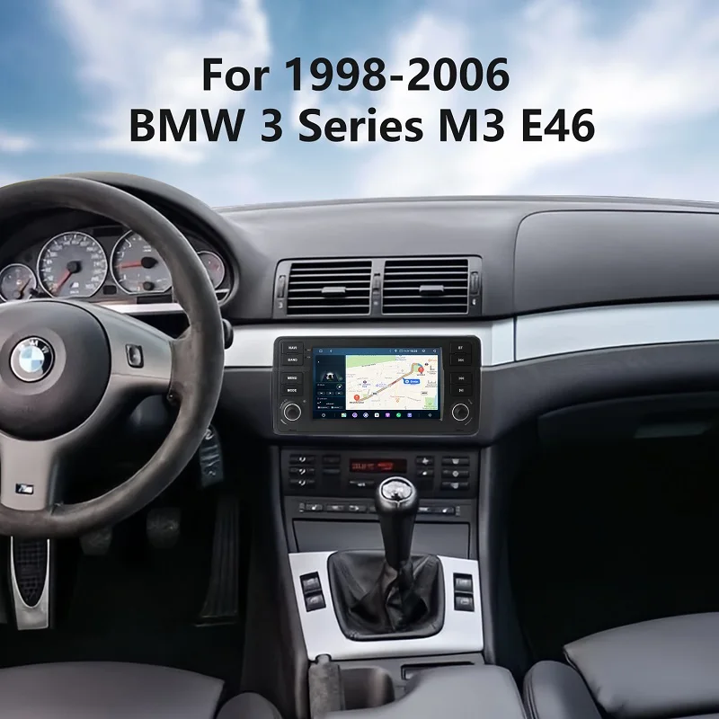 7 дюймов мультимедийный плеер для 1998 1999 2000-2006 BMW 3 серии M3 E46 Carplay автомобильное радио головное устройство
