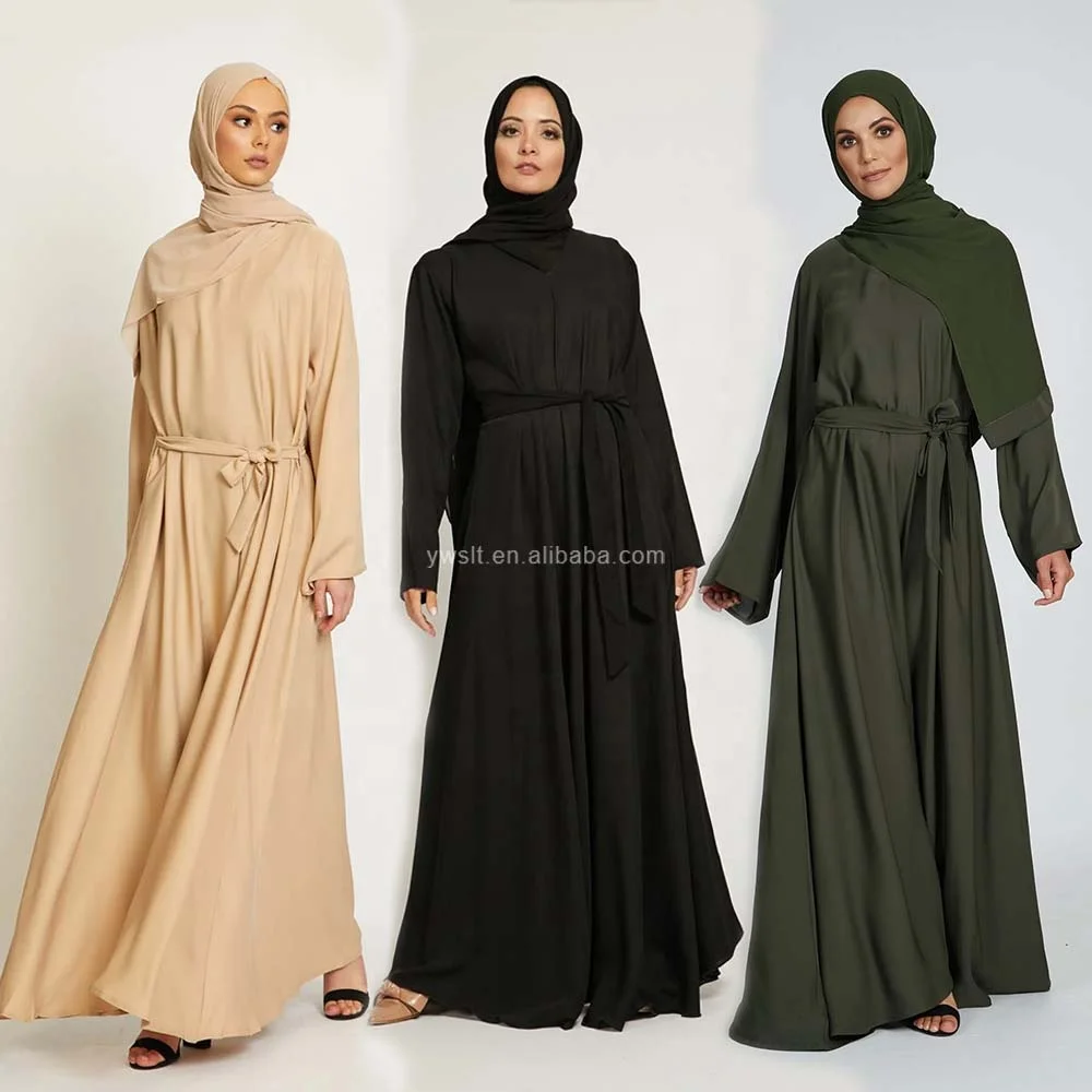 Sharut Wholesale Abaya Design EID Turkey Gulf Ladies Black Kaftan Kimono Islamic Clothing Nida Muslim Dresses Dubai Closed Abaya