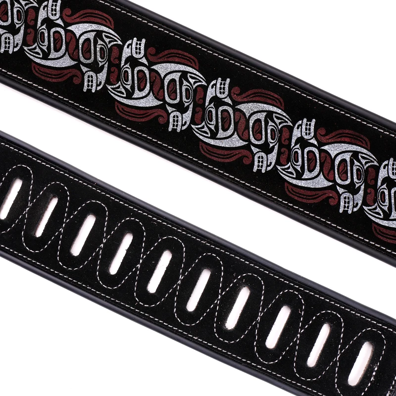 Genuine leather strap for guitar