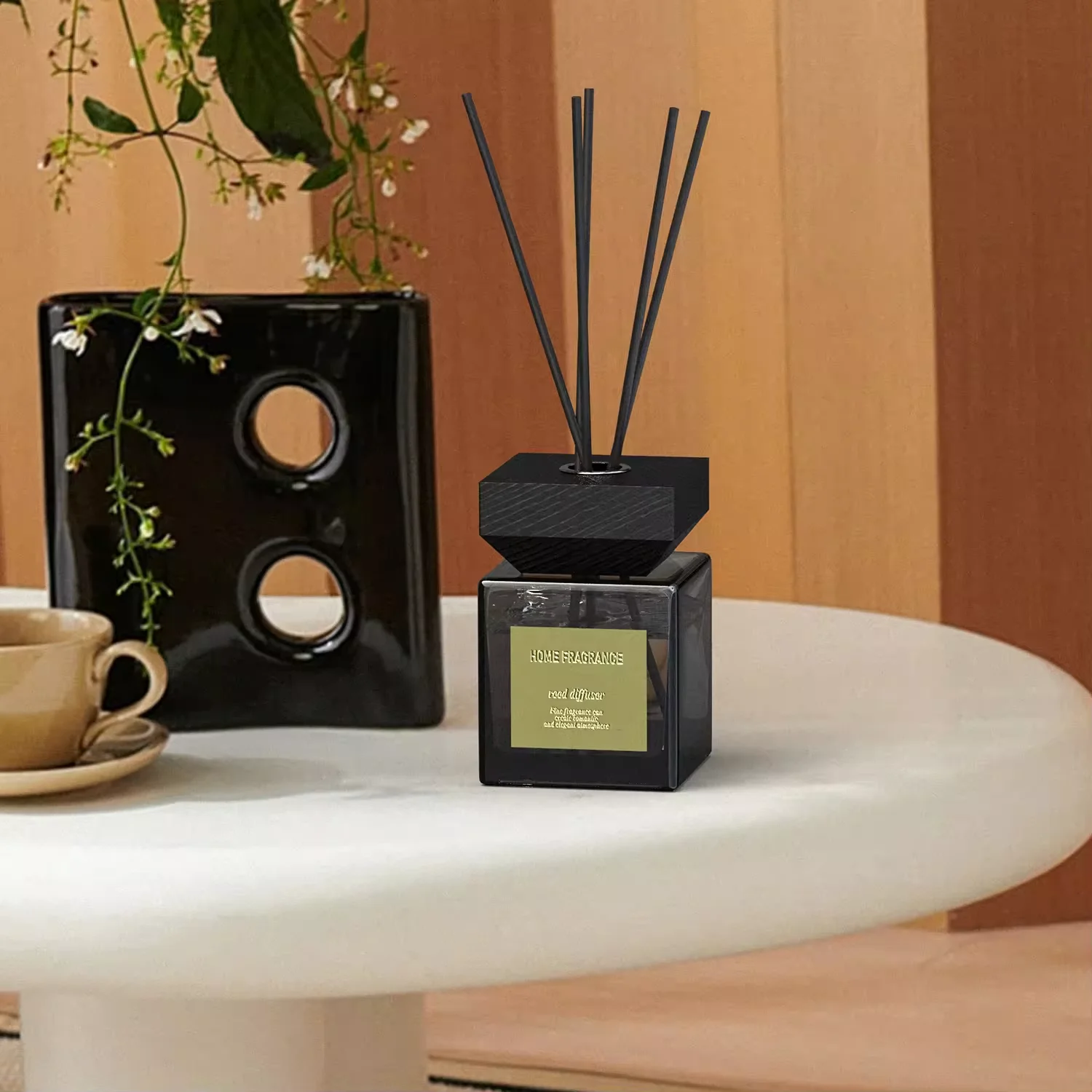 Custom Unique Artistic Reed Diffuser - Exquisite Design & Captivating Fragrance for a Stylish Home, 200ml/6.76 fl.oz.
