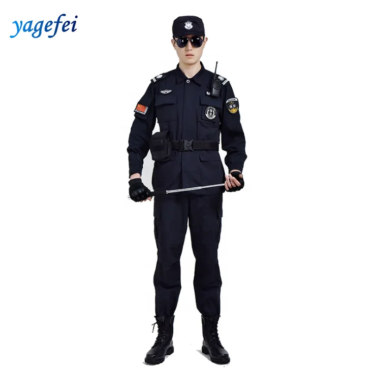 
Accept customized high quality breathable wear resistant security uniforms 