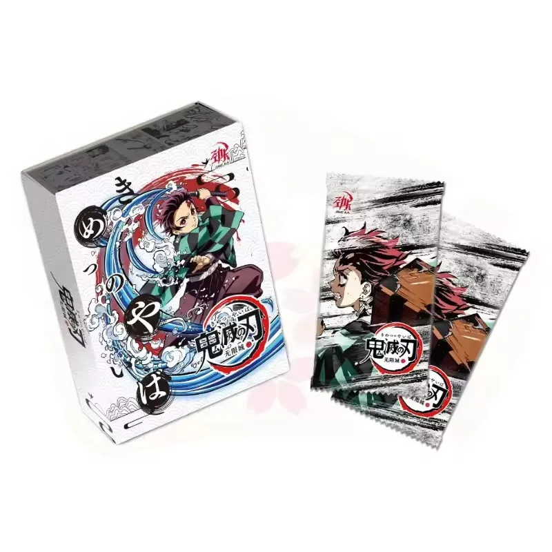 Хит продаж коллекционная открытка с изображением демона японское аниме Kimetsu No Yaiba TCG CCG бустер игровые открытки игрушки подарок на день рождения для детей