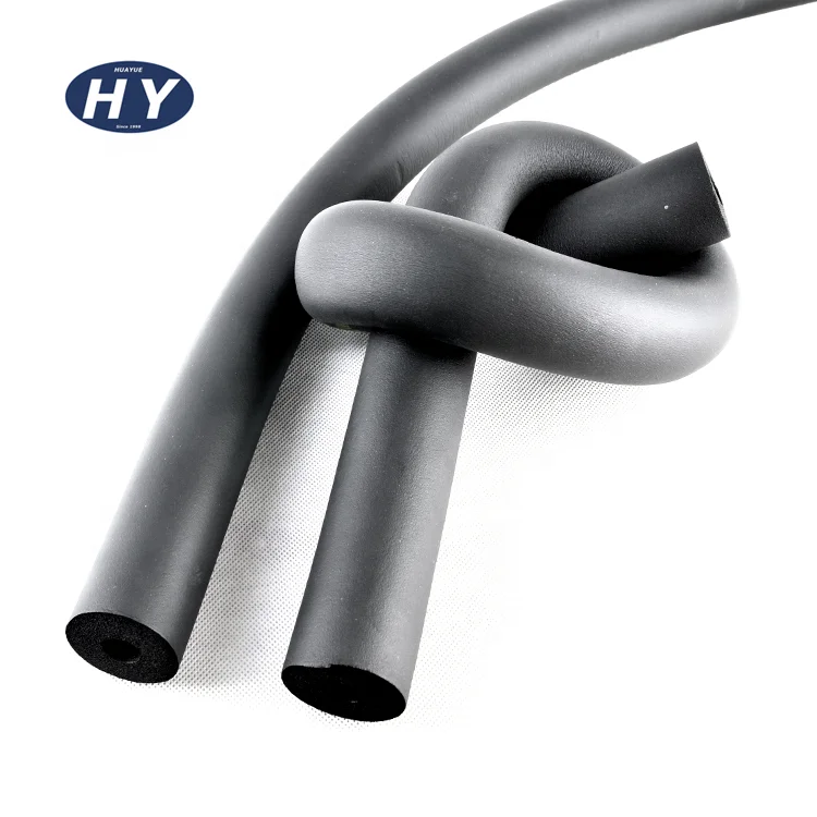 Elastomeric NBR PVC Rubber Foam Pipe Air Conditioning Pipe Tube Insulation Material for Cold Media Copper Pipe Insulation