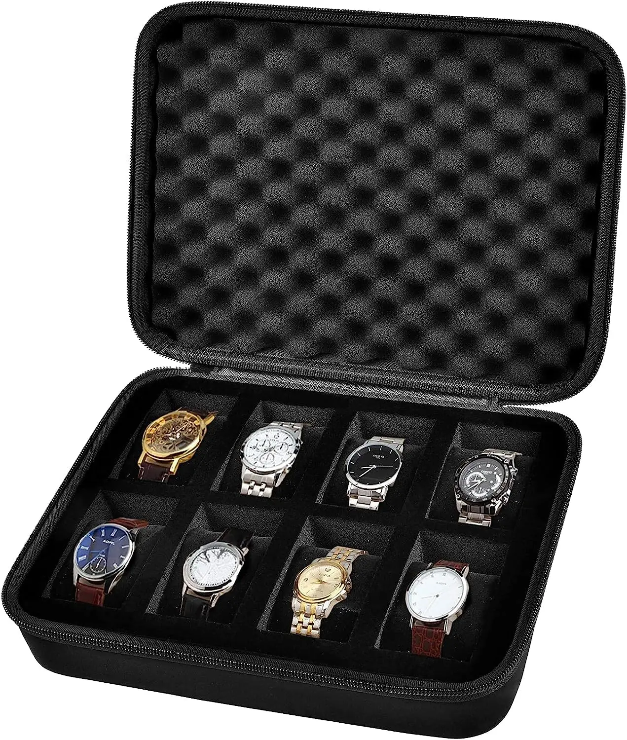 2023 New style 8 Slots Wristwatches and Smart Men Watch Box Organizer Watch Display Storage Case