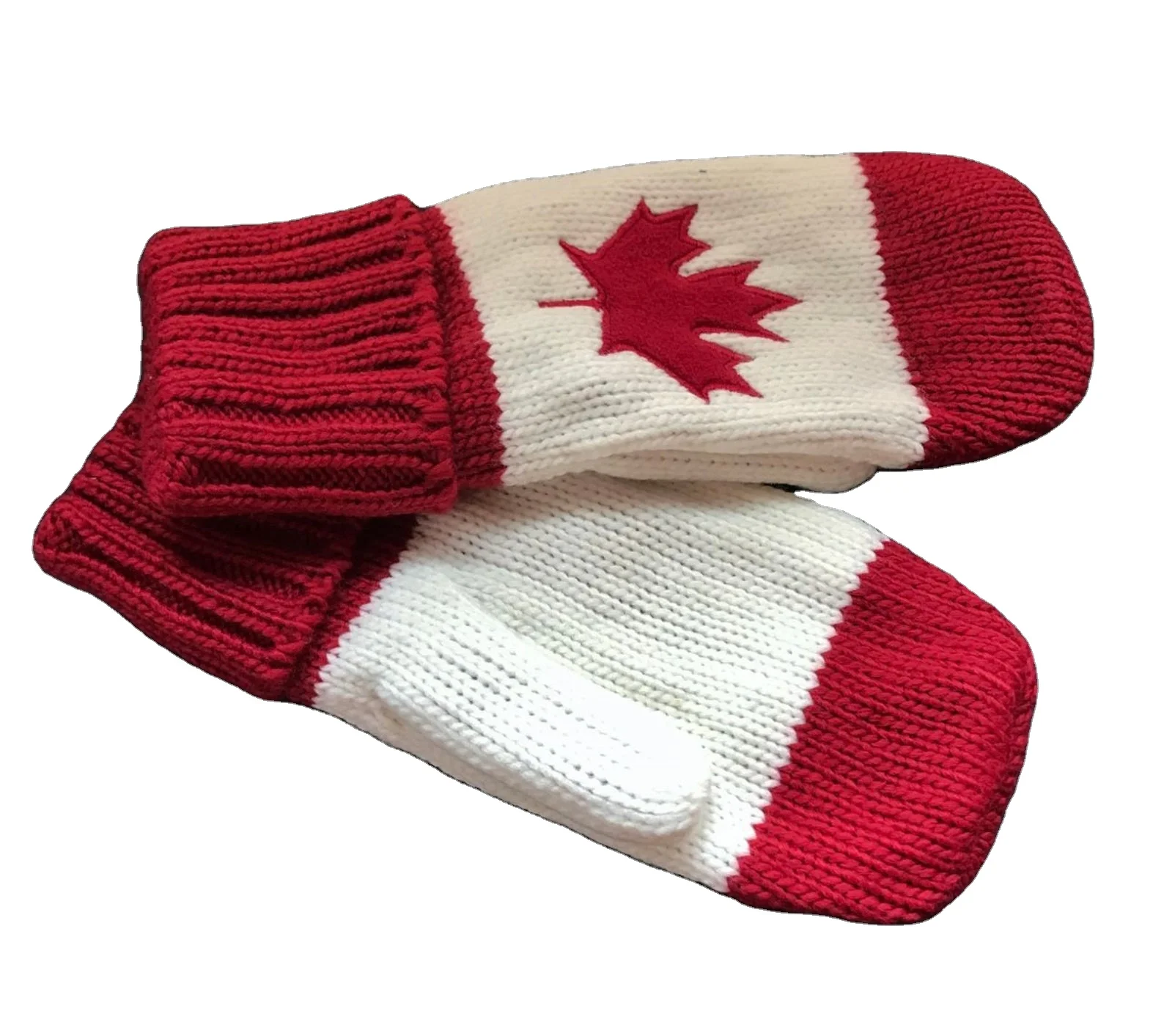 
Red Maple Leaf Canada Canadian Fashion Warm Winter Warm Mittens 