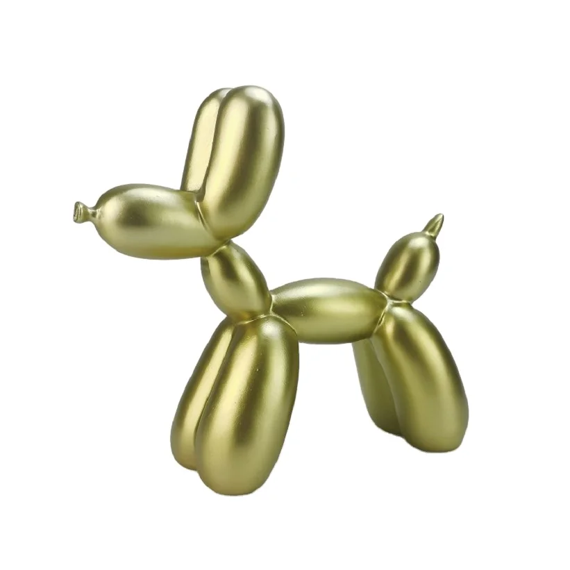 Balloon Dog Resin Sculpture Wholesale Poly-resin Dog Statue For Home Holiday Decoration