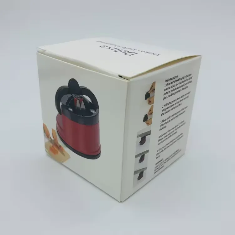 Silver and Rose Gold Kitchen Gadgets Knife Scissors Sharpening Tools Mini Knife Sharpener With Powerful Suction Pad