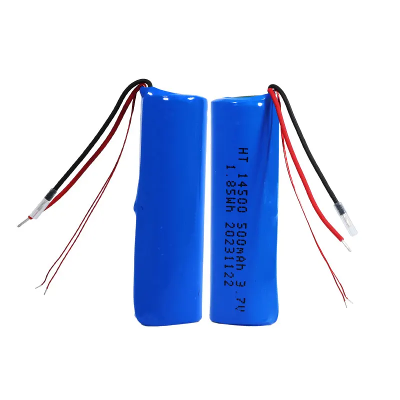 Rechargeable 1S1P Lithium-ion Battery 3.7v 500mah 14500 Battery Pack with NTC for POS Machinery