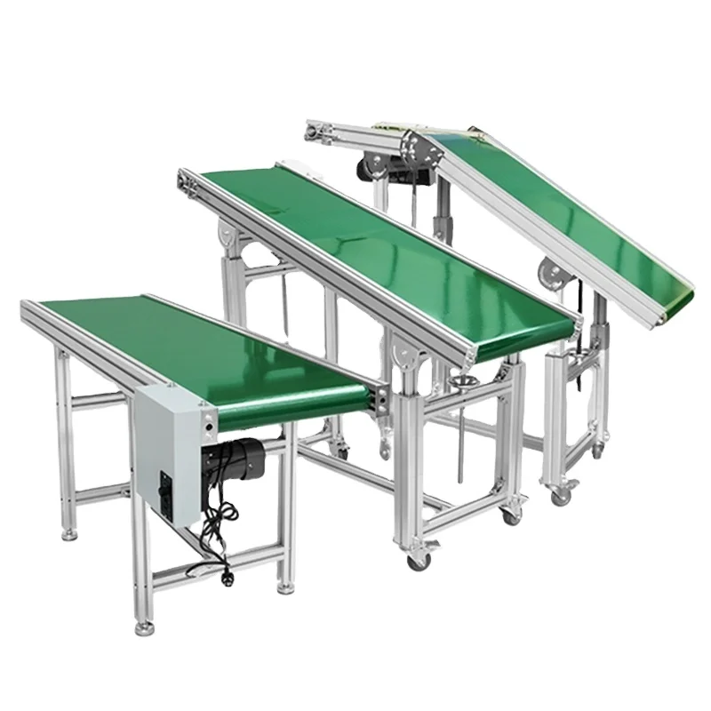 China Used Belts Conveyor Electric Portable PVC PU Belt Conveyor With CE For Warehouse Production Line Transferring