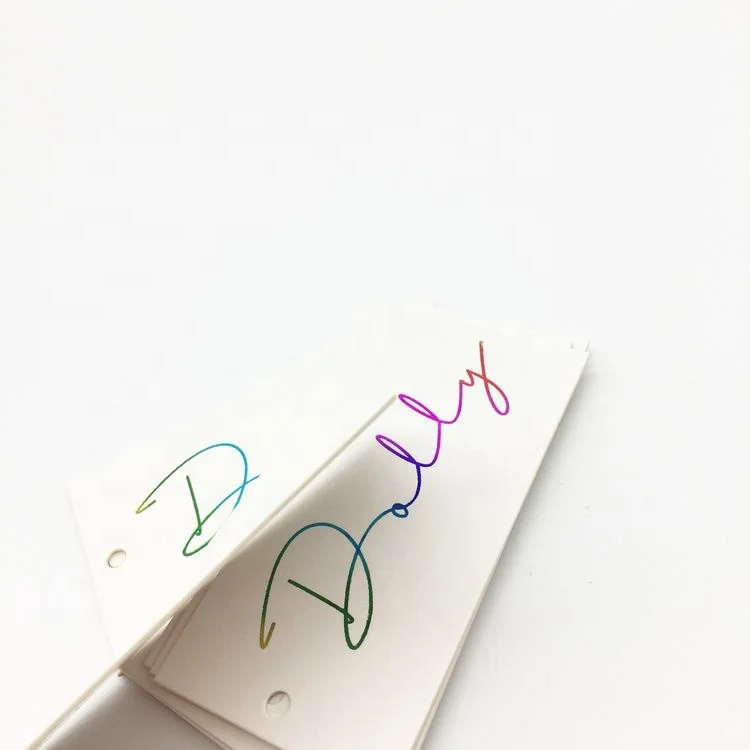 Custom luxury hang tag garment paper clothes tag for garment
