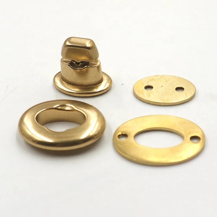 Luxury Bag Metal Hardware High Quality Bag Luggage Lock Accessories Solid Brass Turn Twist Lock Brass Bag Lock