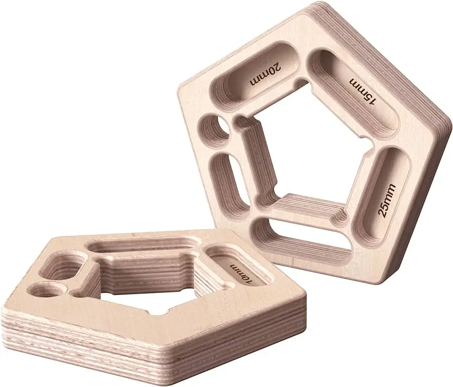 The Original Climbing Holds in Wood for Rock Climbing Ideal for Home Training adapts to pull up bar Strengthen Fingers