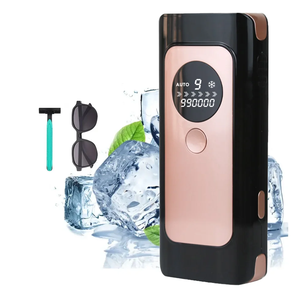 Home Use Portable Skin Tone Sensor Laser Hair Removal Ice Cooling Device Machine for Hair Removal