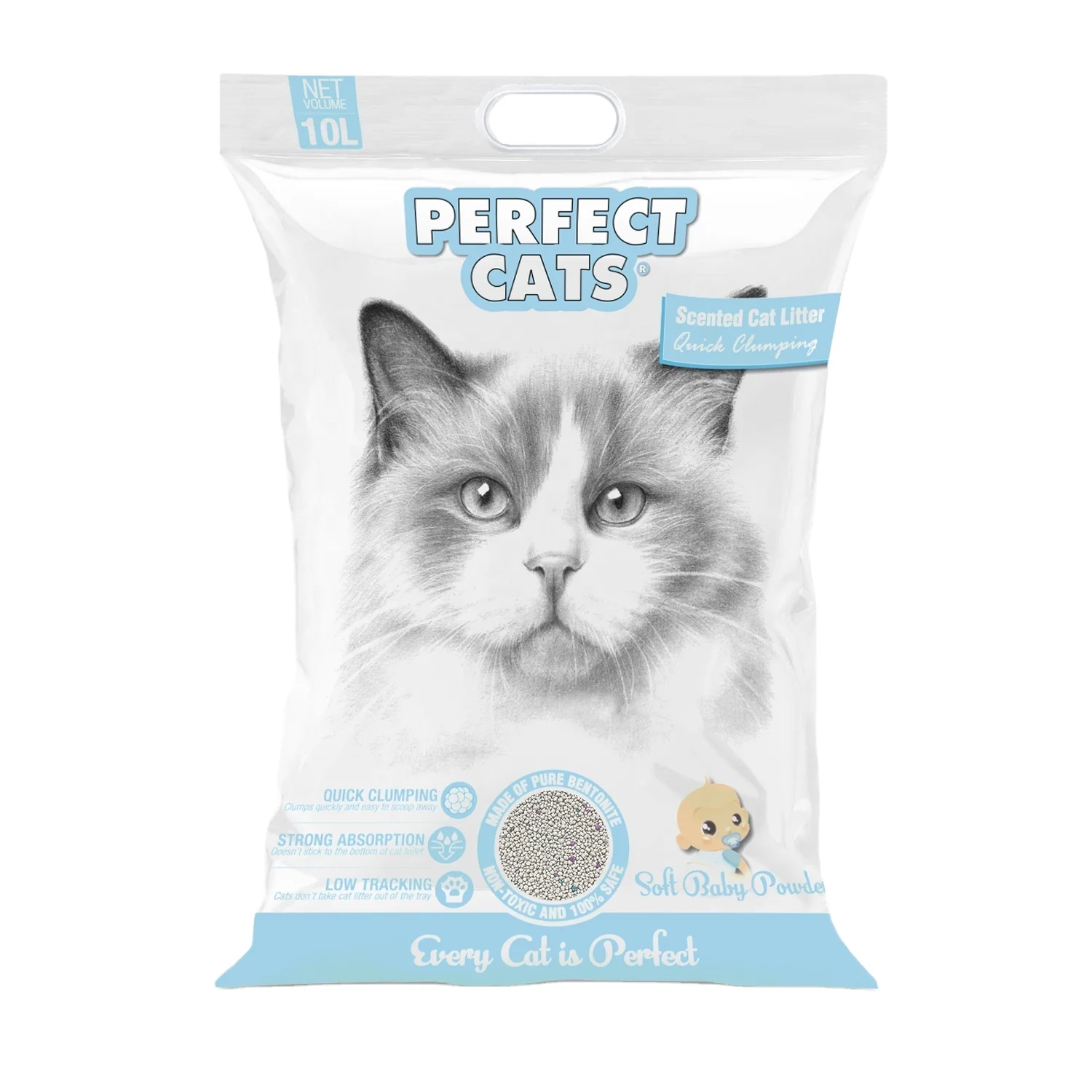 Premium Quick Clumping Cat Litter!  Factory Wholesale Price Arena Para Gatos Cat Sand With Multi- Scent