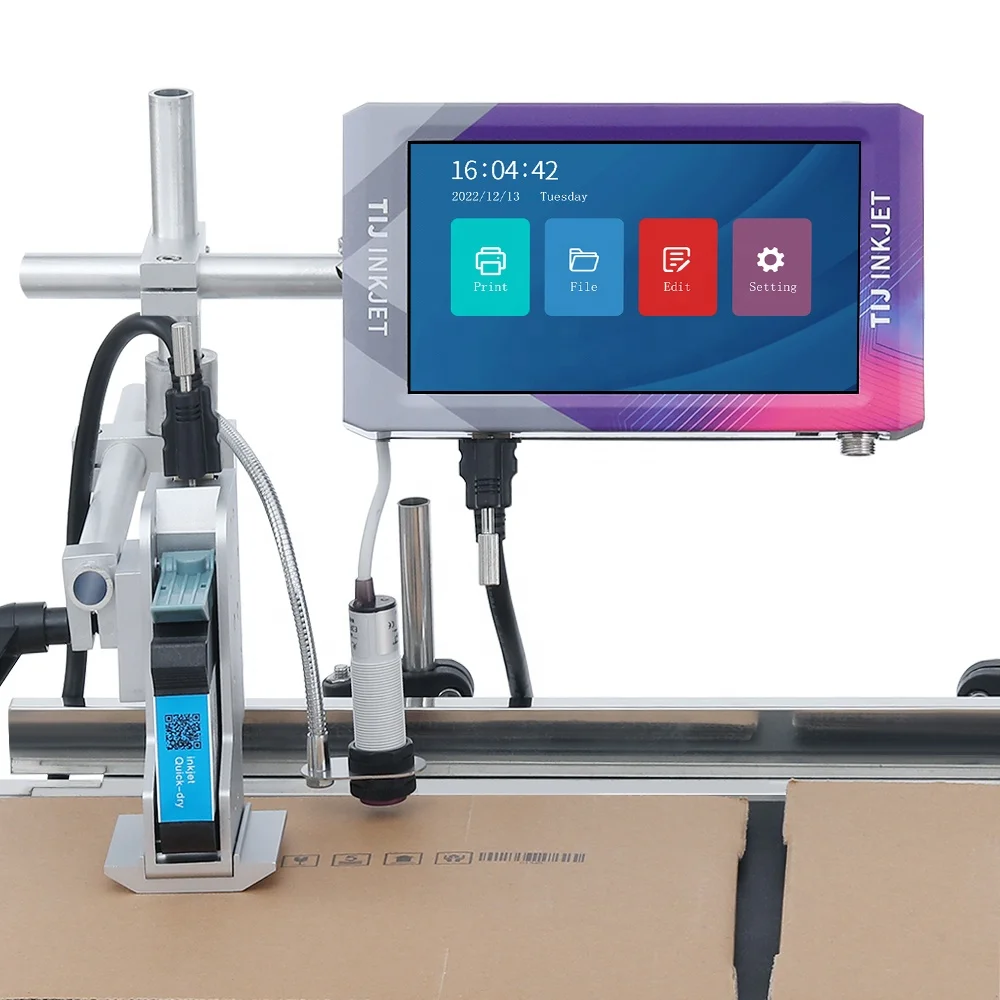 Kelier 2023 new automatic continuous inkjet printing machine date code online inkjet printer