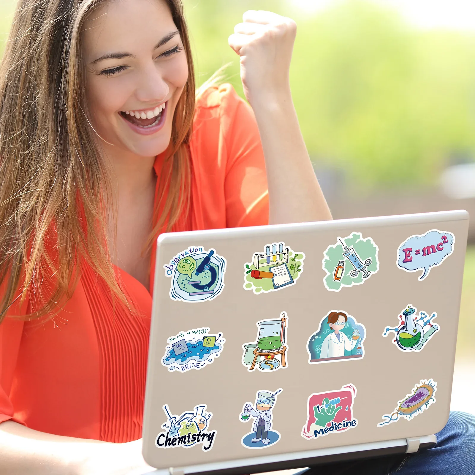 Custom Waterproof  Removable Vinyl Window Sticker Decals for MacBook, Bottle, Laptop