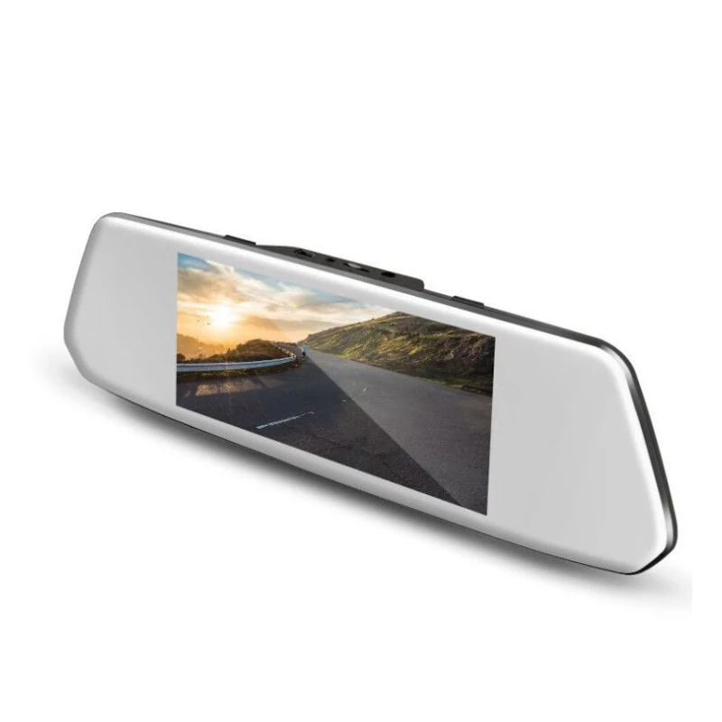 7-inch driving recorder car rear view 1080P HD night vision before and after double recording 2.5D glass IPS touch display