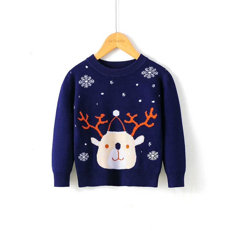 
christmas Pullovers Sweater Clothing Knitted Wool Children Baby Kids Winter Fedex Oem Technics Style Time 
