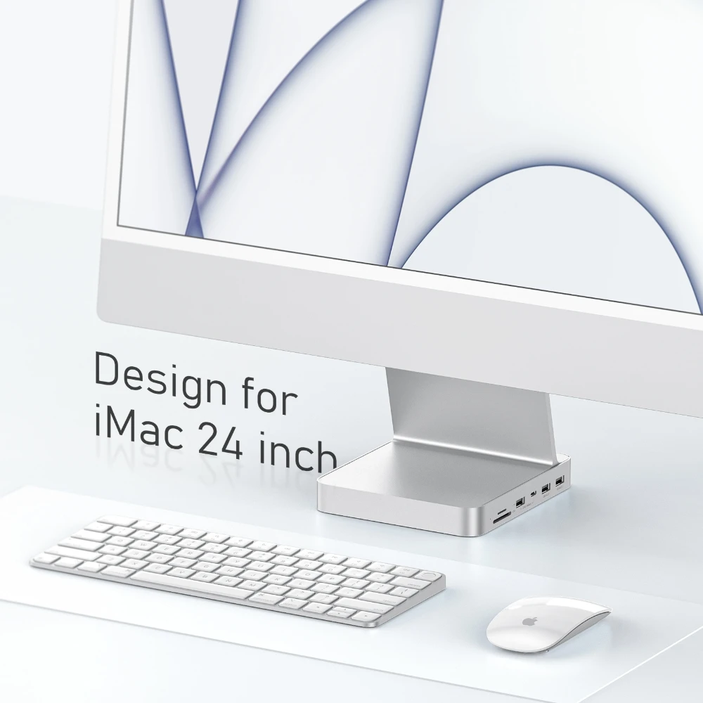 PULWTOP USB-C Hub Adapter Type-C docking station usb hub 3.0 splitter 7 port usb data hub for ssd computer accessories