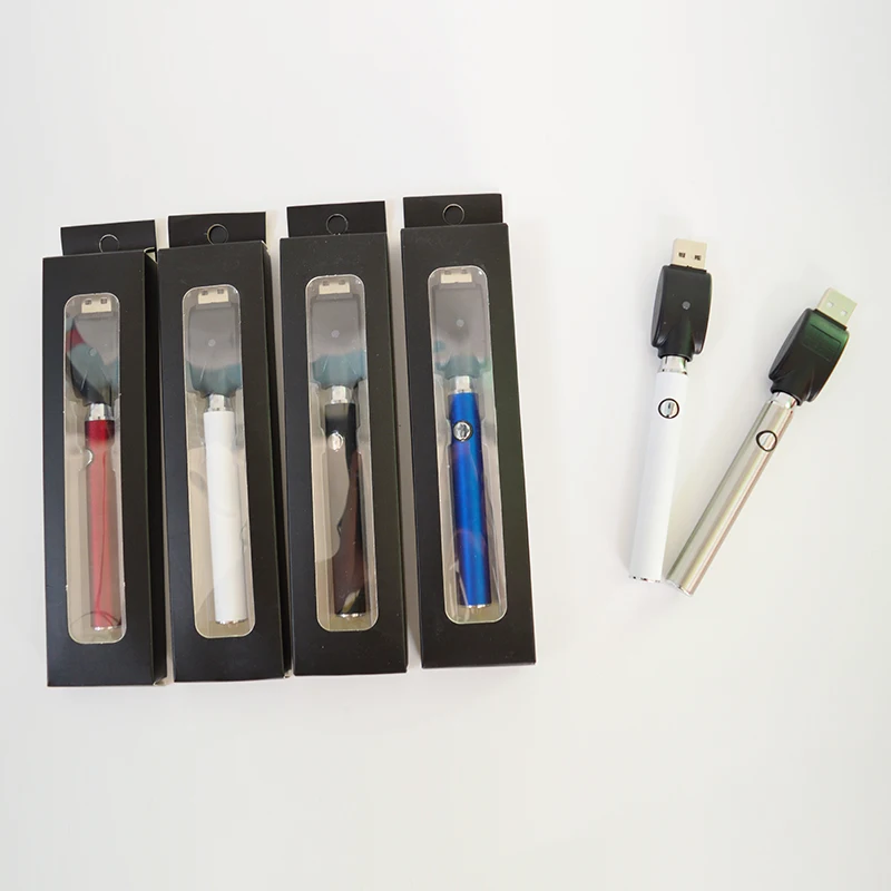 
Wholesale Stable Quality 350mAh Voltage Variable Portable 510 Thread Preheat Vape Pen Battery With USB Charger 