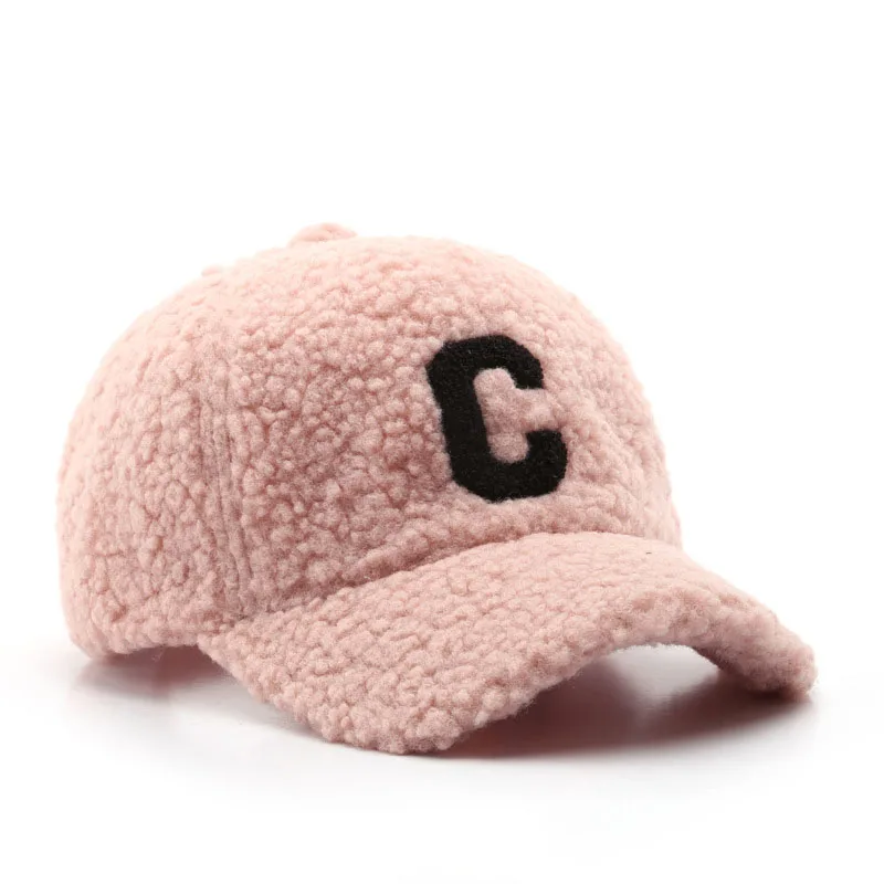 New Style Fashion Ladies Winter hats Polyester Sherpa 6-Panel High Quality Custom Embroidery Logo Baseball Cap Hats For Women