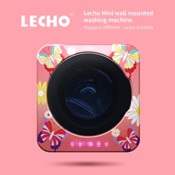 China LECHO factory price convenient mini wall front loading washing machine