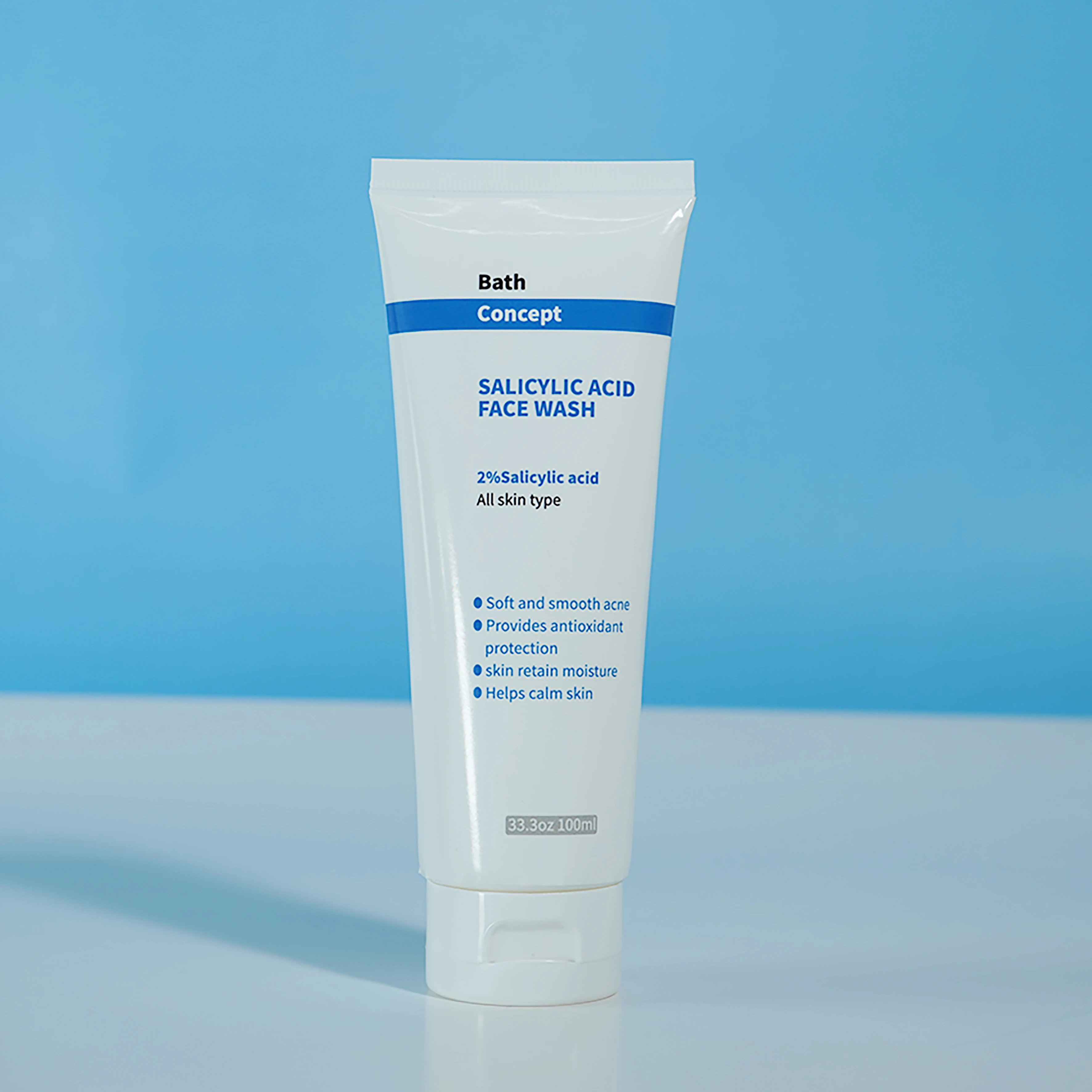 Factory Private Labels Salicylic Acid Ance Face Wash Anti Acne Cleanser