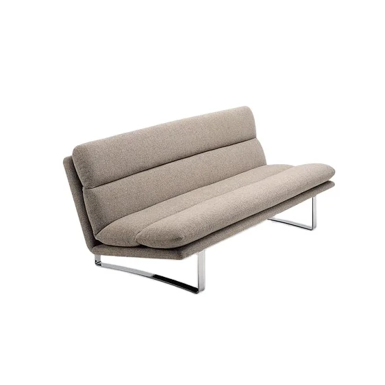 
Modern furniture indoor benches leather fabric waiting room commercial long sofa bench 