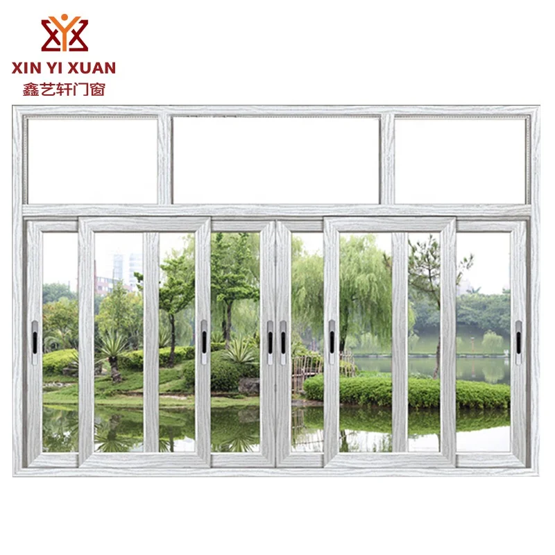
Guangzhou aluminium windows at good price DOUBLE GLAZE ALUMINIUM WINDOWS with stainless steel screen sliding window kitchen 