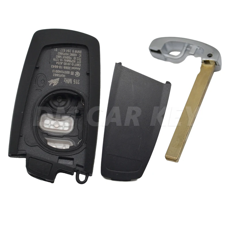 Smart car key Shell Case 3/4buttons with key blade For BMW F CAS4 CAS4+ F System X Series 1 3 5 7 Series remote key replacement
