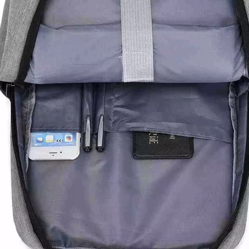 large capacity business nylon PU laptop Ecological Felt Laptop Bag backpack bags with usb charging port