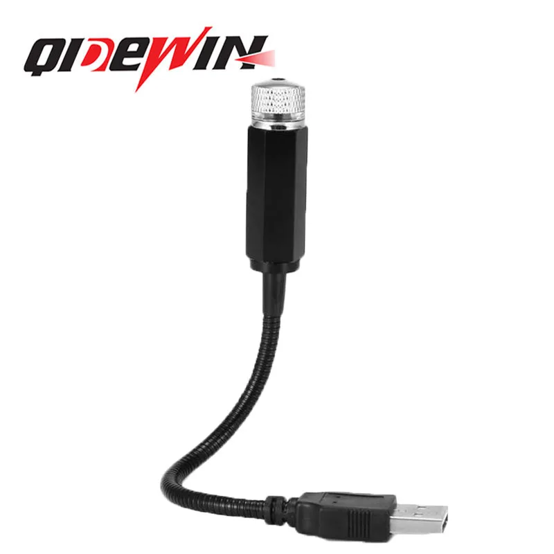 Hot Selling QIDEWIN usb star decoration lamp red purple blue 12v atmosphere bulb interior projector night light led car lights