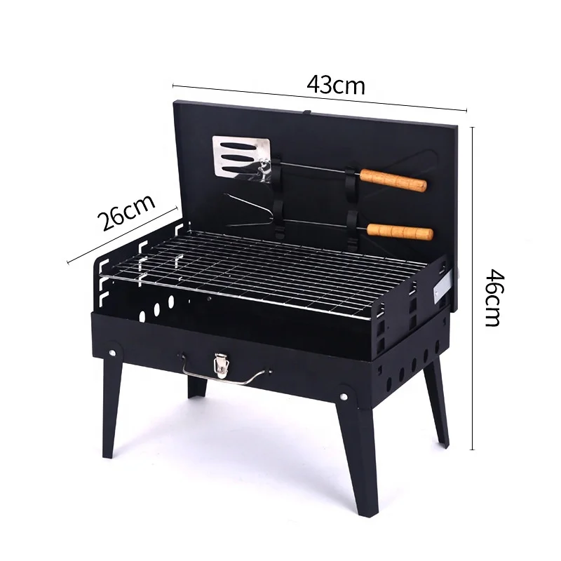 Mini Foldable Portable Smokeless Stainless Steel Bbq Charcoal Modern Outdoor Kitchen Multi Cooker Grill HQBG0020