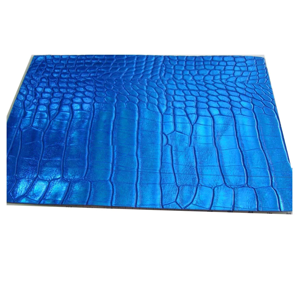 
Newest Crocodile Metallic Embossed PU Bag Leather 