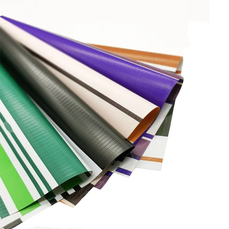 
Индивидуальный ПВХ Полосатый брезент и хорошая цена ПВХ Полосатый брезент для тента 