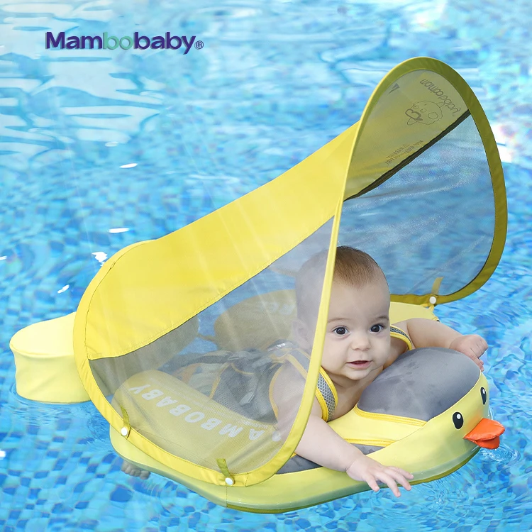 2020 Hot Sale Yellow Duck Non Inflatable Swim Ring Kids Floating Toys for Swimming Pool USA Europe Baby Float