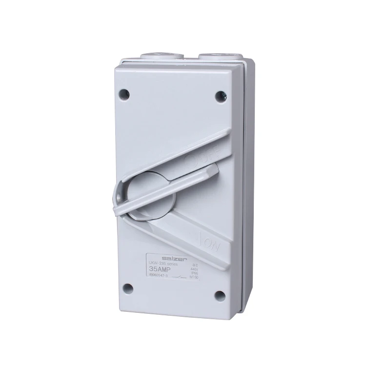 Salzer enclosed Isolator switch IP66 SAD1-235  35A ON-OFF on load 20A to 63A 1 pole to 4 pole  440VAC High quality