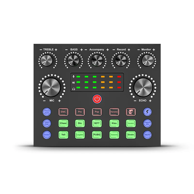 professional V8S studio sound card recording interface audio mixer