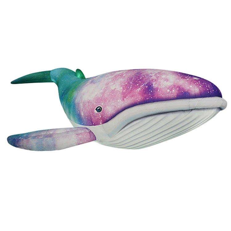 Continuous inflatable Led lighting whale balloon, huge inflatable lighting colorful whale