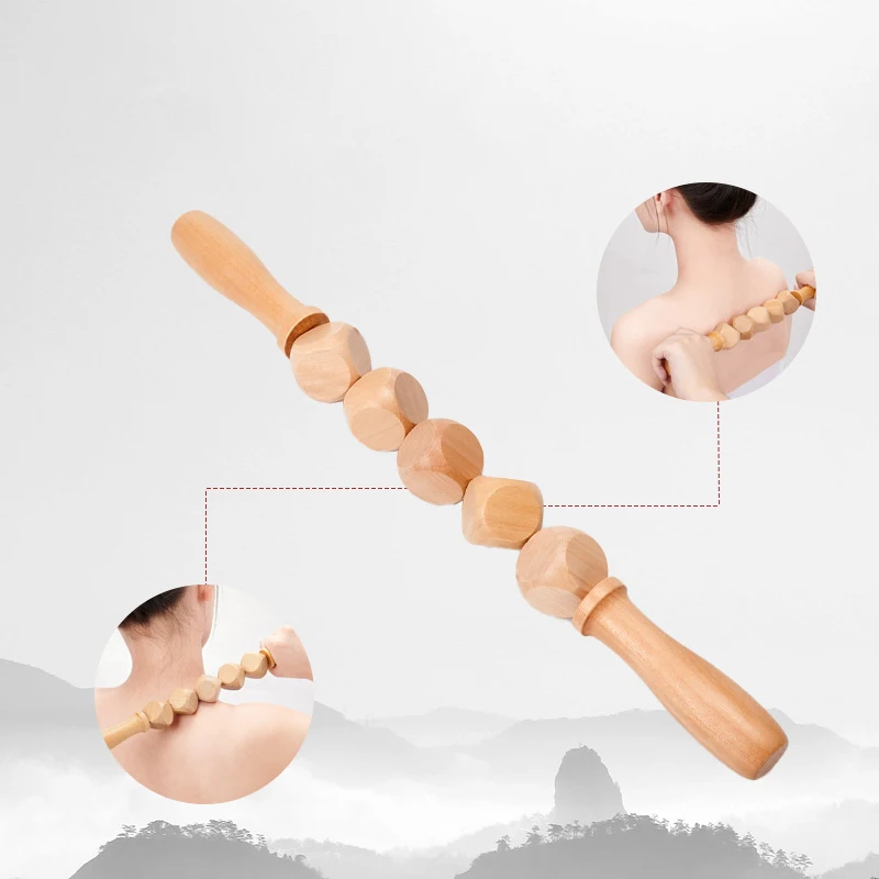 Wholesale Factory Cheap Price Body Healthy Handheld Cellulite Blasters Massager Wood Massage Roller