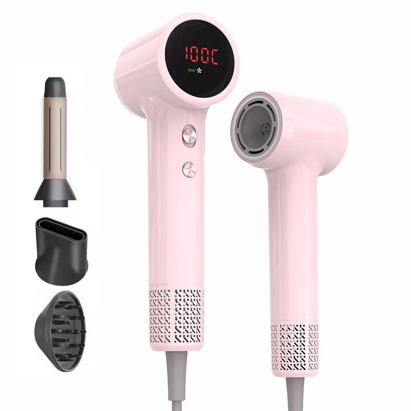 Five Plus Mini Hair Dryer High Speed Ionic BLDC Hairdryer with Nozzle Diffuser 1200W Portable Blow Dryer Professional Hair Dryer