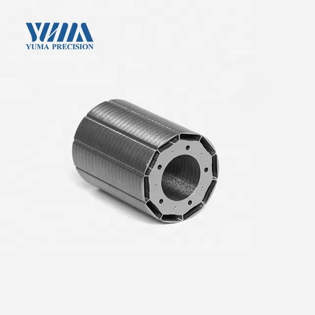 OD77mm Professional custom and product High precision motor rotor and stator laminated iron core for Machine tool motor