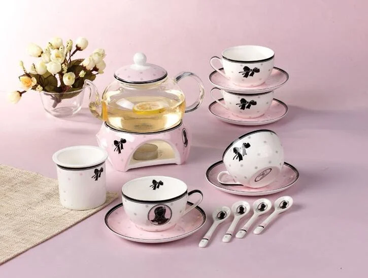 CTS-006 600 мл термостойкие керамика костяного фарфора горшок с фильтром Gongfu Чайный сервиз черный чай цветочный теплой