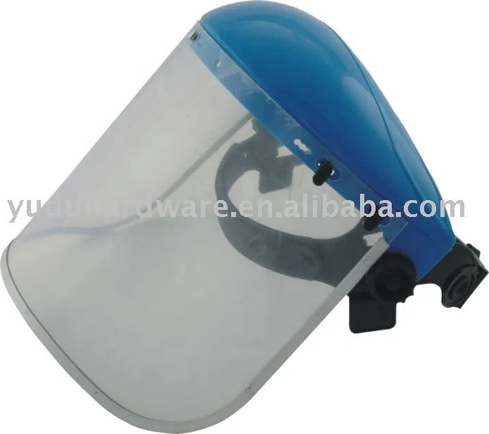 transparent PVC or PC clear visor face shield