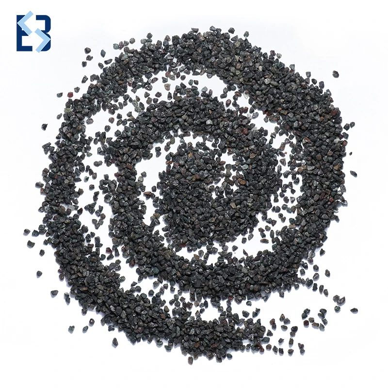 Copper Slag For Sandblasting Low Price Black Emery Black Fused Alumina For Sale