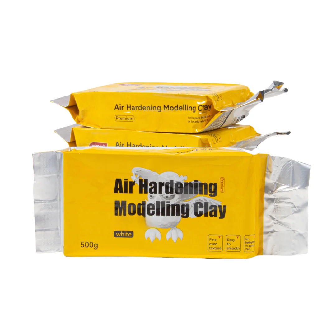 All-Natural Air Dry Clay 500g White Reddish-Brown black Moulding Playdough & Slime