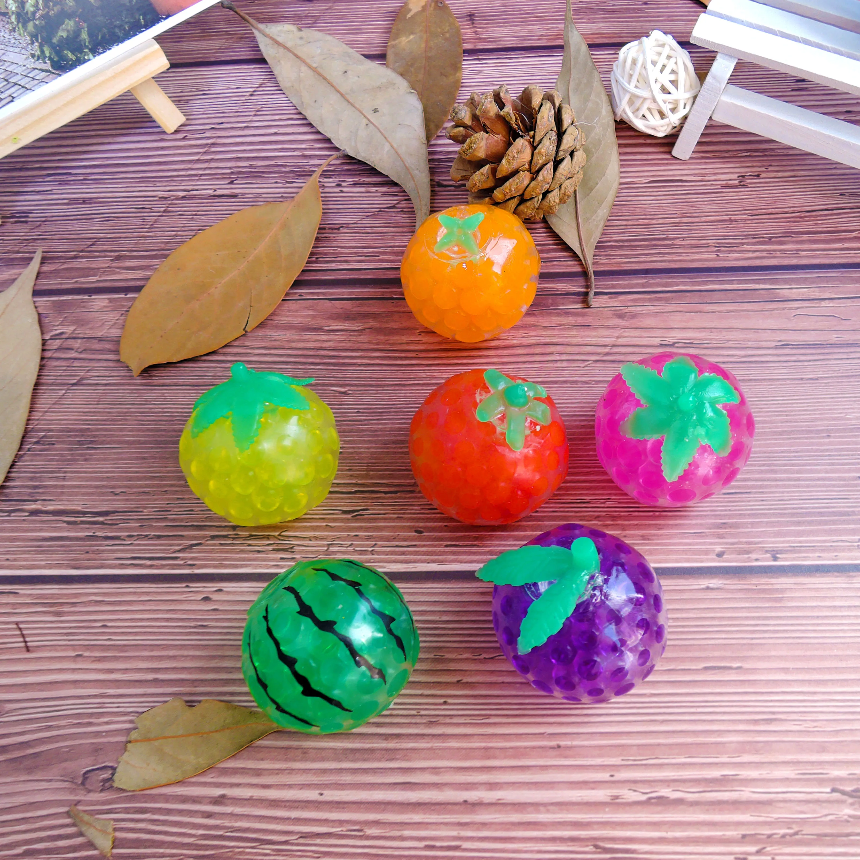 Wholesale High Quality Colorful Squishy Squeeze Water Beads Vent TPR Crystal Ball For Plush Animal Toys